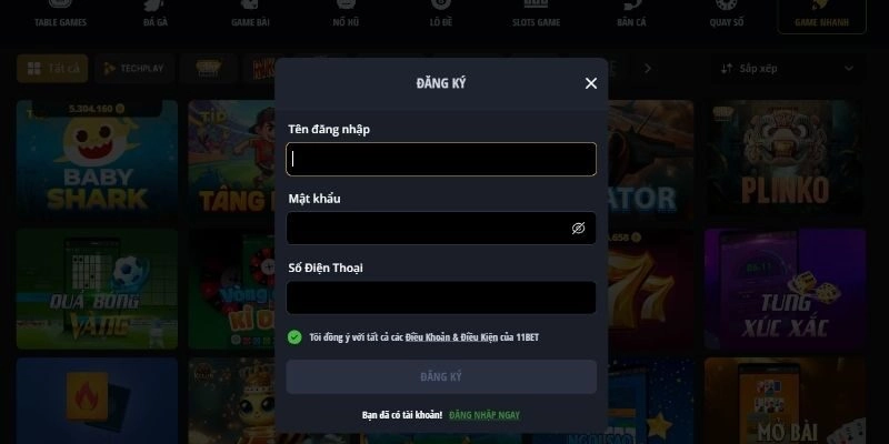 11BET - Nhà cái uy tín, review chi tiết & an toàn 2026 4 Quy trình đăng ký 11BET đơn giản cùng nhiều ưu đãi hấp dẫn