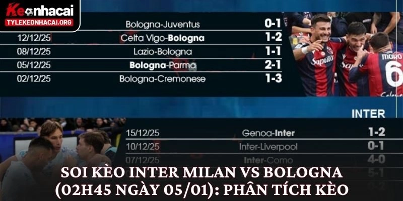 Soi Kèo Inter Milan vs Bologna (02h45 Ngày 05/01) Góc Nhìn Thực Tế 3 Soi kèo Inter Milan vs Bologna (02h45 ngày 05/01): Phân tích kèo